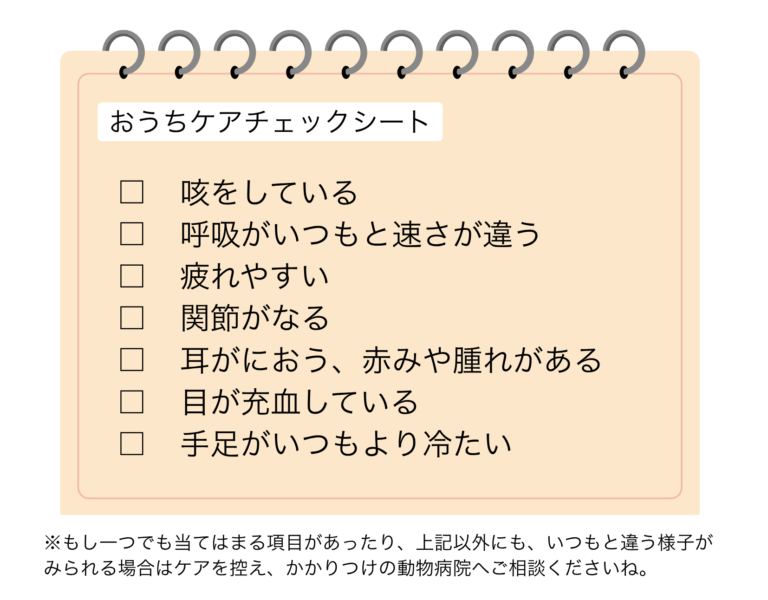 おうちケアチェックシート